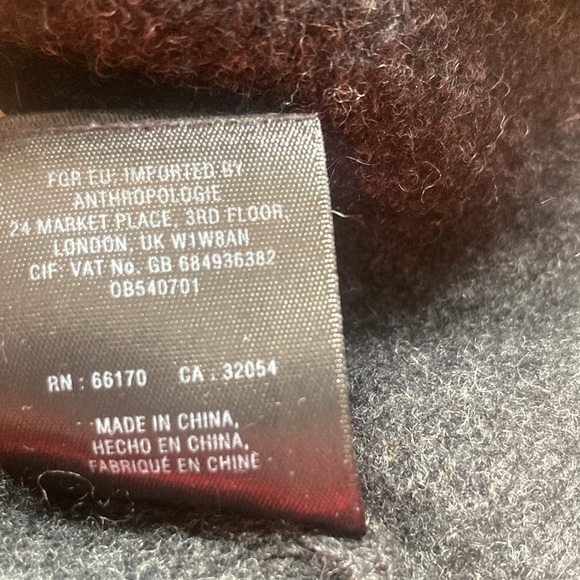 Anthropologie Multicolor Belted size XS with pockets 💯 lambswool sweater GUC - Picture 8 of 8